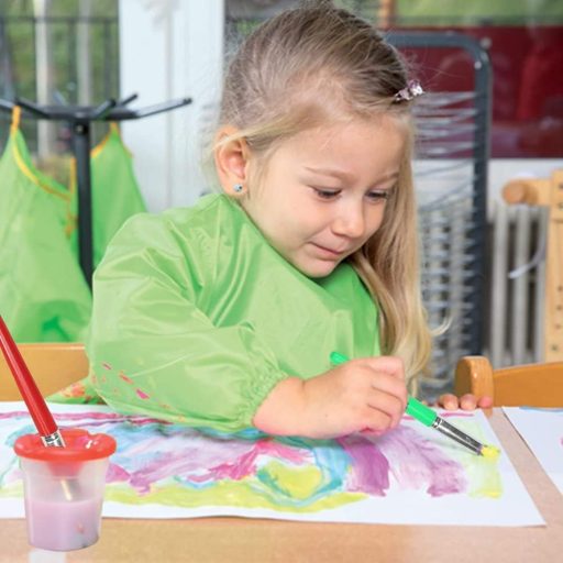 Set pensule pentru copii TopHomer, cu 4 pahare colorate, recipiente de vopsea anti-vărsare cu capac, instrumente de pictură școlare pentru începători