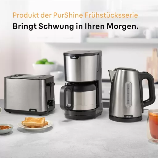 Braun PurShine KF1505 Filteres Kávéfőző 1,2L Rozsdamentes Termoszkancsóval