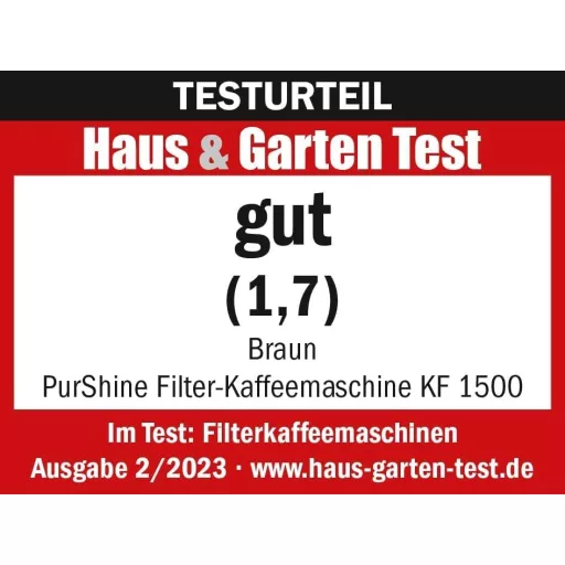 Braun PurShine KF1505 Filteres Kávéfőző 1,2L Rozsdamentes Termoszkancsóval
