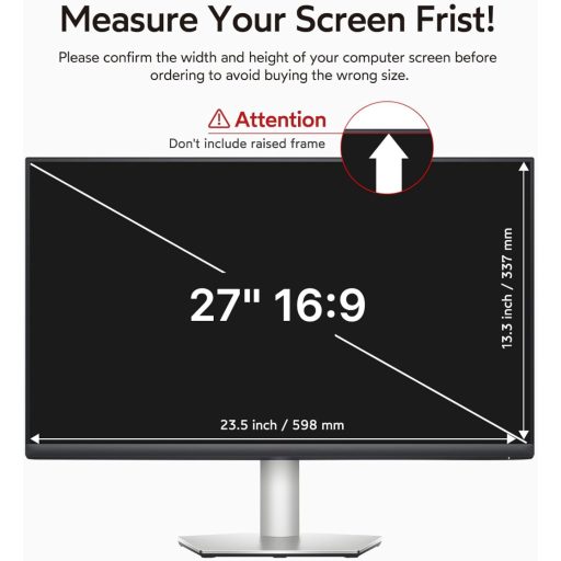 Film de protecție pentru monitor BERSEM de 27 inch, filtru de lumină albastră, antireflex, confidențialitate