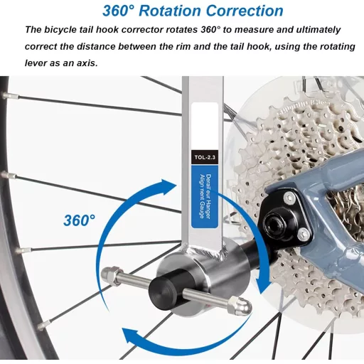Instrument de reglare și aliniere pentru schimbătorul de viteze bicicletă PEESHON, oțel inoxidabil
