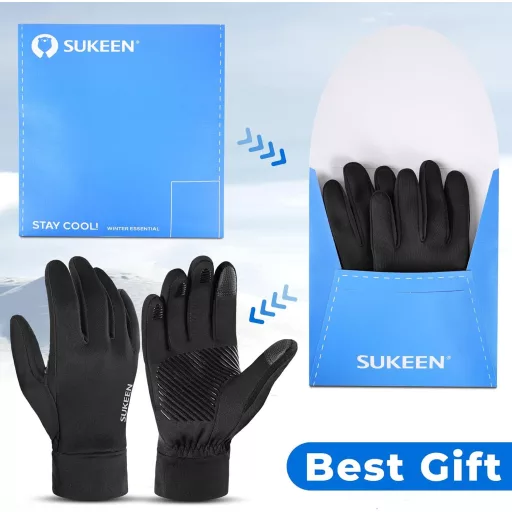 Sukeen zimné termo rukavice, vodoodolné, dotykové, pánske a dámske, na bicykel a beh