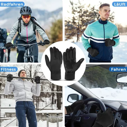 Sukeen zimné termo rukavice, vodoodolné, dotykové, pánske a dámske, na bicykel a beh