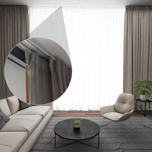 Domart Alumínium Függönysín - Hajlítható, Mennyezetre Szerelhető, Fehér, 1m - Ablakokhoz, Zuhanyzókhoz, Kórházakhoz, Lakókocsikhoz