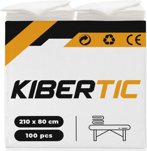 KIBERTIC 100db Fehér Eldobható Masszázságy Lepedő 80x210cm - Kozmetikai Szalonoknak