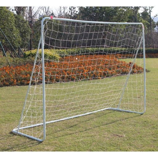 FUNJEPE Hordozható Futballkapu Rozsdamentes Acél Hálóval Szélálló Táskával