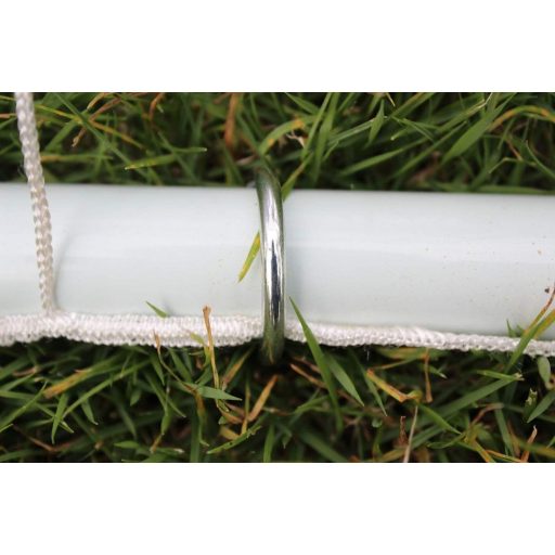 FUNJEPE Hordozható Futballkapu Rozsdamentes Acél Hálóval Szélálló Táskával