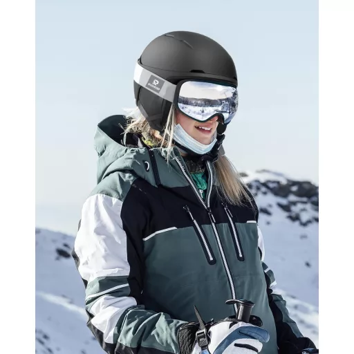 Cască de schi și snowboard RIOROO pentru bărbați, femei și tineri, cu ventilație, pentru săniuș