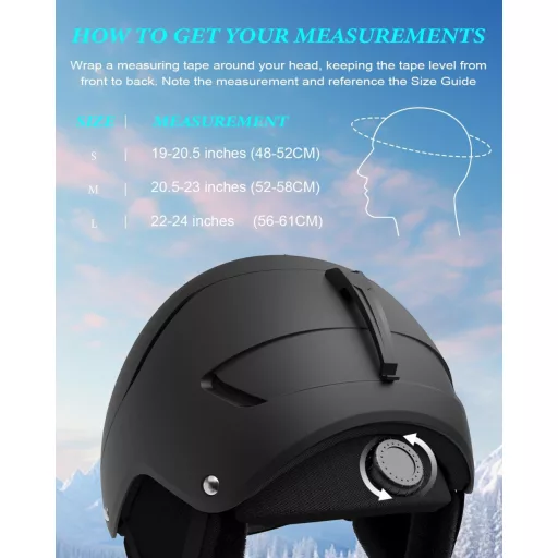 RIOROO Sísisak Unisex Állítható Méret Szellőzés Fülvédő Snowboard L