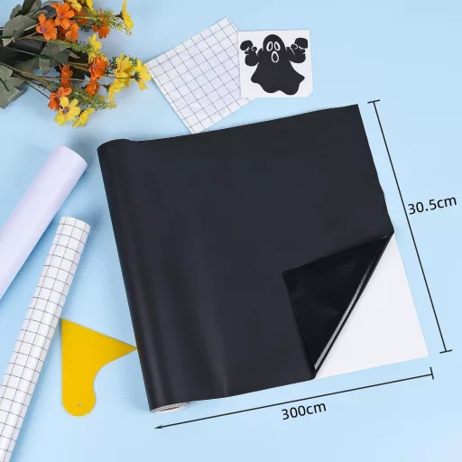 Folie Vinyl Mattkék Plotter IModeur 30,5x300cm, 2 Role + Folie Transfer