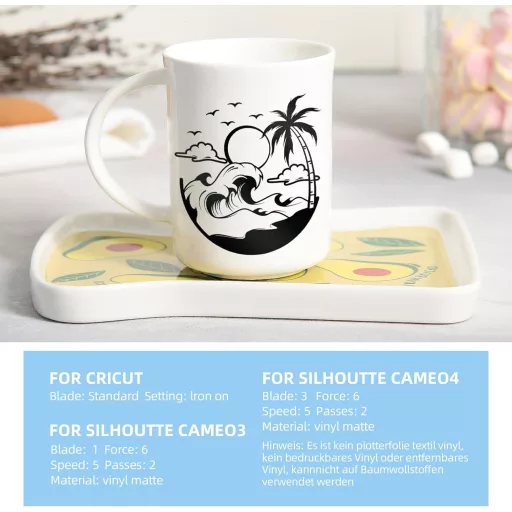 Folie Vinyl Mattkék Plotter IModeur 30,5x300cm, 2 Role + Folie Transfer