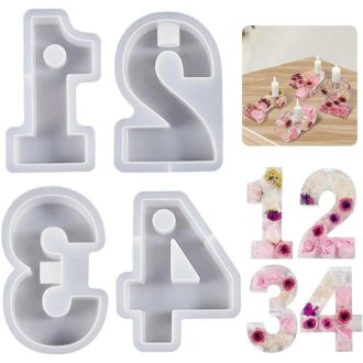   Silikonski kalupi za brojeve 1-4 - Za blagdansko pečenje i ukrašavanje