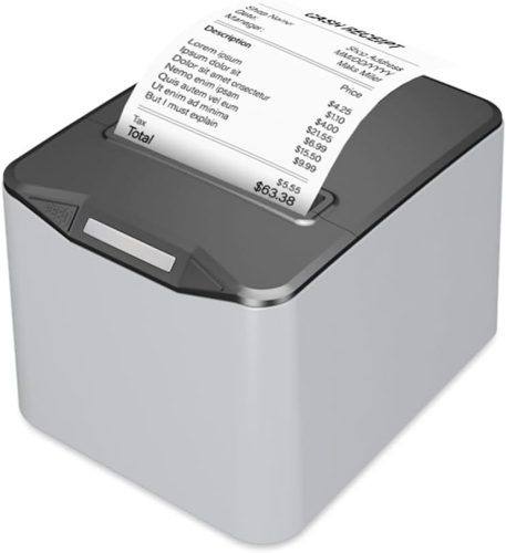 Imprimantă termică de chitanțe Bisofice Bondrukcer 80 mm, 220 mm/s - Conectivitate USB + LAN, Control sertar de numerar, ESC/POS, Compatibilă Win/Linux/MAC