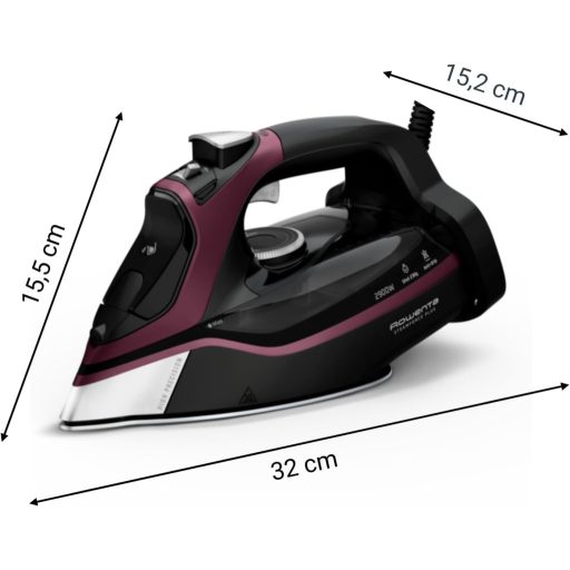 Rowenta Steamforce gőzvasaló 2900W, 45g/perc folyamatos gőz, Microsteam HD talp