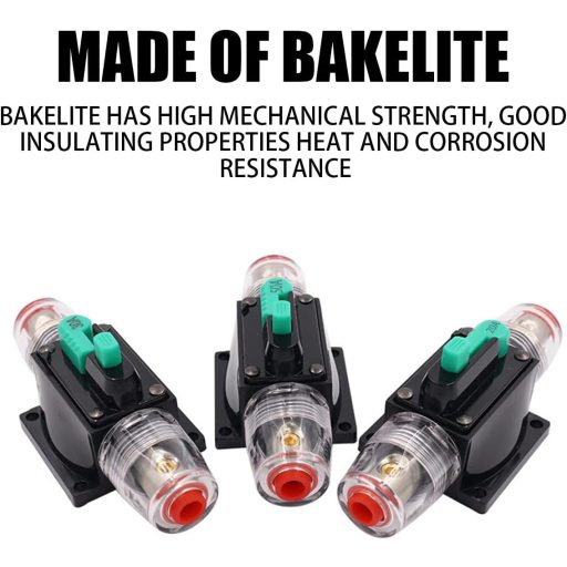 CGEAMDY Autó Biztosítéktartó 50A Automatikus Visszaállítás 12V-48V