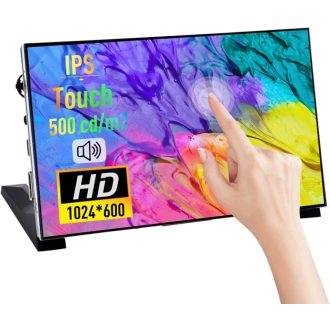   GeeekPi 7" Érintőképernyős Monitor Raspberry Pi-hez, 1024x600 IPS LCD, Dual Speaker