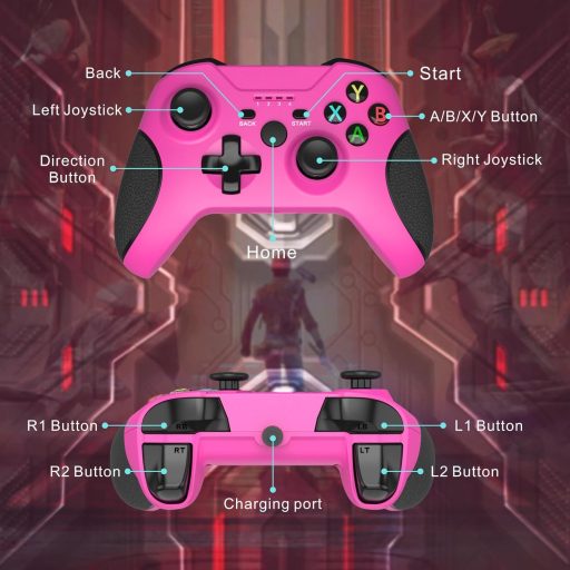 Bezdrôtový herný ovládač DYONDER kompatibilný s PC/PS3 s lineárnou spúšťou