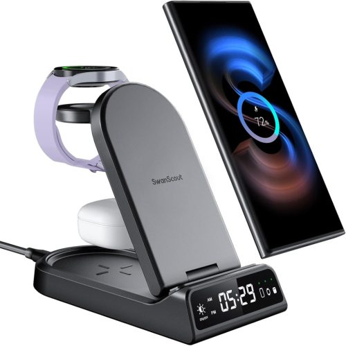 Samsung 4 az 1-ben vezeték nélküli töltőállomás Galaxy S24/S23/S22, Watch és Buds készülékekhez