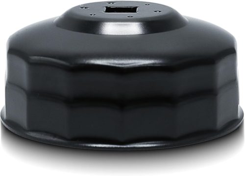 CCLIFE Olajszűrő Kulcs 75-77 mm, 3/8 Colos Meghajtással, 15 Pontos, VW, Audi, Mercedes, Opel Kompatibilis, Króm-Vanádium Acél