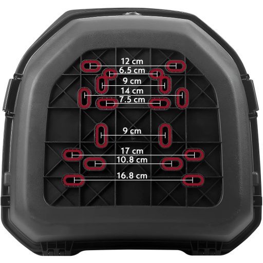 LGVOA Motorkerékpár Felső Doboz Vízálló Sisak Tárolóval és Biztonsági Zárral