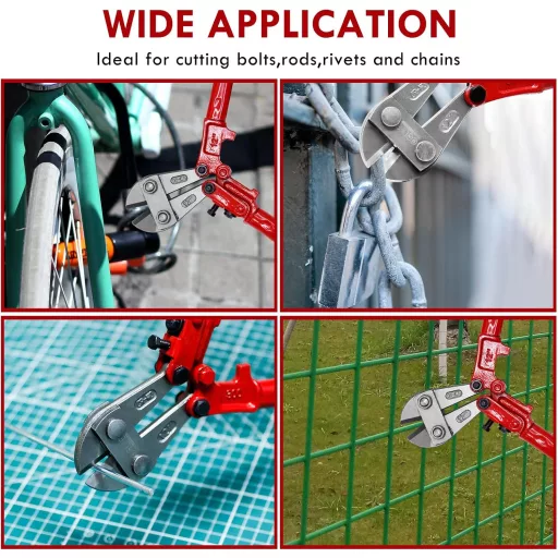 CCLIFE Clește tăietor de bolțuri 300mm, Oțel Cr-Mo, Capacitate de tăiere 4mm, Clește profesional