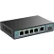 SODOLA 6 Portos 2.5G Smart Ethernet Switch - 5x 2.5G RJ45 + 1x 10G SFP Port, Menedzselhető, VLAN/QoS/IGMP Támogatás, Ventilátormentes Fém Há