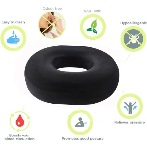 Ecosafeter Fánk Alakú Coccyx Párna Irodai Székhez Terhesség és Sciatica Fájdalomra