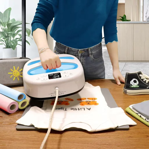 Calogy Hőprés Gép 25,4x25,4 cm - 1300W Pólónyomtató 210°C Gyors Felfűtéssel és Időzítővel - Ruhák, Táskák, HTV Vinyl Nyomtatáshoz