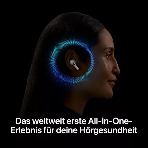 Apple AirPods Pro 2 vezeték nélküli fülhallgató, aktív zajszűrés, hallásegészségügyi funkció, USB-C töltés
