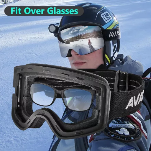 CARFIA OTG Síszemüveg Szemüvegeseknek UV400 Védelem Snowboard Goggles Páramentesítés