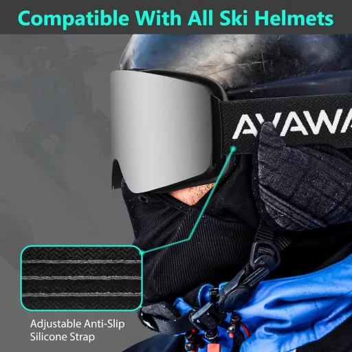 CARFIA OTG Síszemüveg Szemüvegeseknek UV400 Védelem Snowboard Goggles Páramentesítés