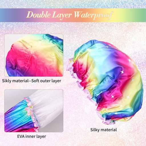 G2PLUS Vízálló Zuhanysapka 2 db Dupla Réteg Fürdőkabát Szalon Spa Fürdőzéshez