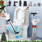 YUCHENGTECH Nagynyomású Duguláselhárító Pumpa 4 az 1-ben - WC, Mosogató, Kád és Padlólefolyó Tisztításához