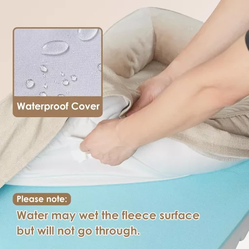 EHEYCIGA Ortopédikus Kutyaágy Nagy Kutyáknak - Memóriahabos Kutyafekhely Mosható Huzattal, Vízálló, Csúszásgátló Kanapé Magas Peremmel