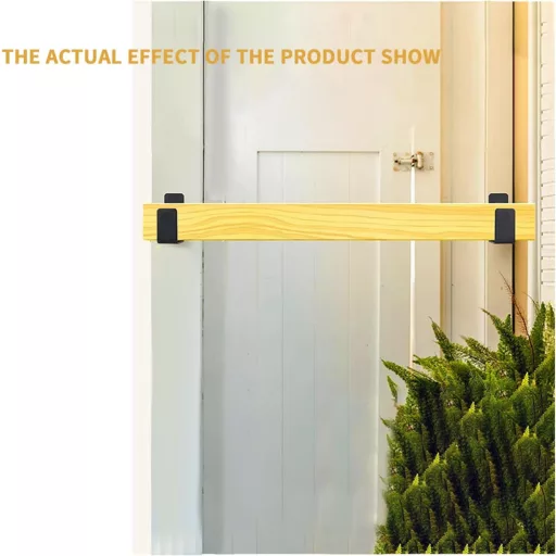 2 ks U-konzol zábrany na dvere - Nastaviteľná bezpečnostná konzola zámku pre interiérové a exteriérové dvere, brány - Čierny železný systém ochrany dverí 2x4