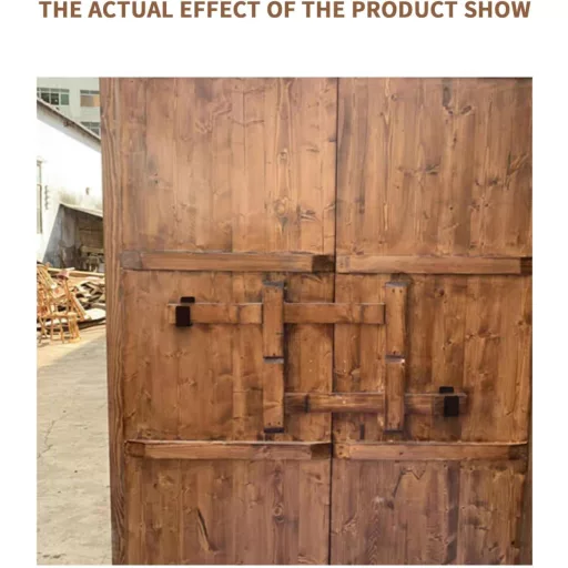 2 db  Ajtótorlasz U-konzol - Állítható Biztonsági Zárkonzol Beltéri és Kültéri Ajtókhoz, Kapukhoz - Fekete Vas Ajtóvédő Rendszer 2x4-es