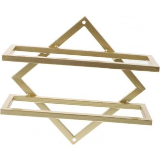 Fali Borospohár Tartó, Arany Színű, 26,5 x 10 cm