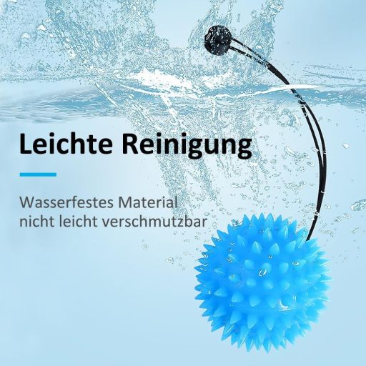 MISITU Súprava posilňovacích loptičiek na ruky - 2 ks Modrá masážna loptička na terapiu rúk, posilňovač prstov, rehabilitačné cvičenie, antistresová pomôcka, posilňovač svalov ruky