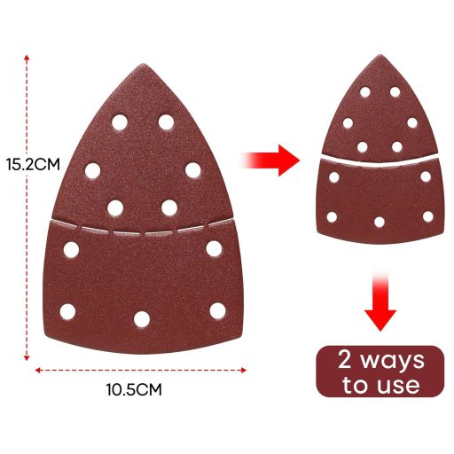SHALL 120 darabos csiszolópapír szett háromszög csiszolópadok 40-240 szemcseméret