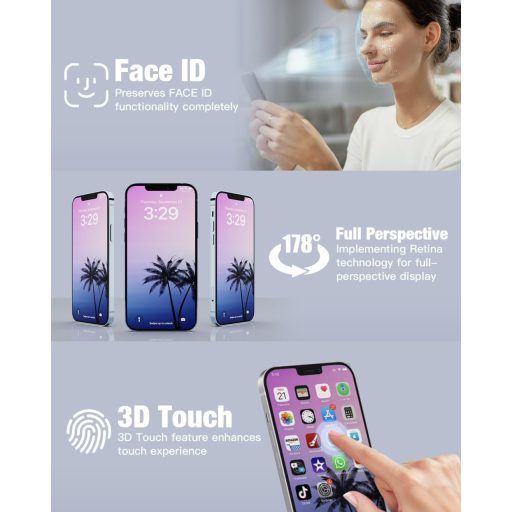 GULEEK LCD displej pre iPhone 12 Pro Max, náhradný, 6,5-palcový, čierny, dotyková obrazovka vopred zmontovaná so sklom a nástrojmi