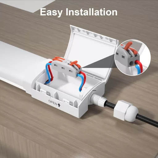 LED kúpeľňové svietidlo Modlicht 120 cm 36 W 5000 K vodotesné IP65 biele