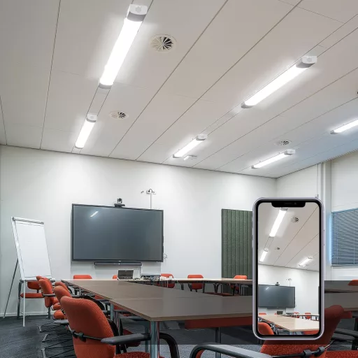 Modlicht LED fürdőszobai lámpa 120cm 36W 5000K vízálló IP65 fehér