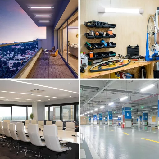 Modlicht LED fürdőszobai lámpa 120cm 36W 5000K vízálló IP65 fehér