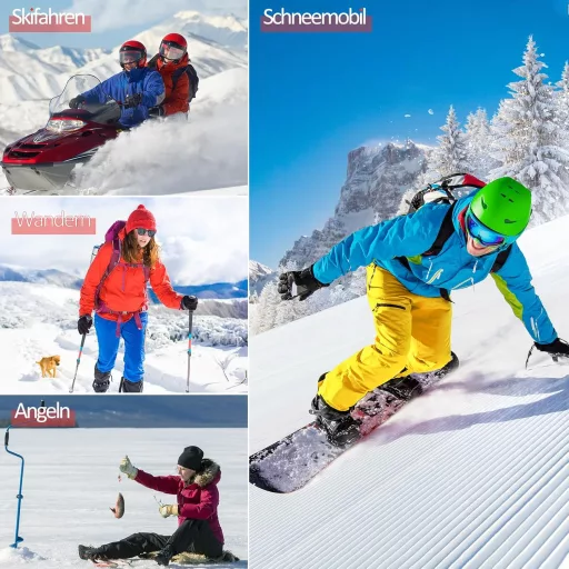 Mănuși încălzite tantu cu baterie de 7.4V/2x5000mAh - Mărime S - Mănuși unisex impermeabile cu 4 trepte de căldură pentru schi, motociclism, drumeții