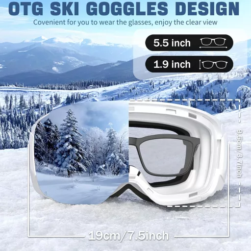 COOLOO Mágneses Síszemüveg OTG Anti-Fog UV Védelem Férfi Női