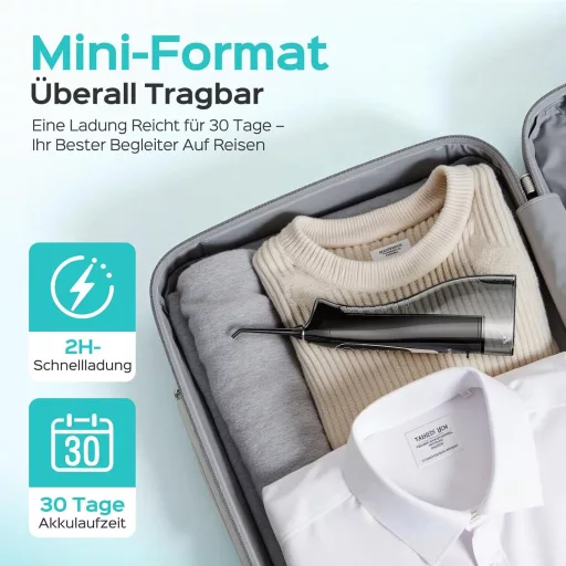 COSLUS C20 Elektromos Szájzuhany 300ml Tartállyal IPX7 Vízálló 5 Fúvóka