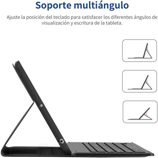 EasyAcc iPad 10.2 hüvely billentyűzettel 9./8./7. generáció fekete