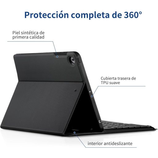 EasyAcc iPad 10.2 hüvely billentyűzettel 9./8./7. generáció fekete