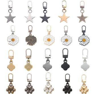   UESDU Fém Cipzár Csúszka Csomag 20db 5 Szín Kabát Bőrönd Csizma