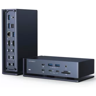   Docking station IVANKY FusionDock Max 1 Thunderbolt 4 cu 20 de porturi, suport pentru monitor 6K, stație pentru MacBook